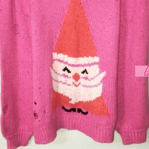 WF Misty Sweater Jingle Man Distressed Santa Claus